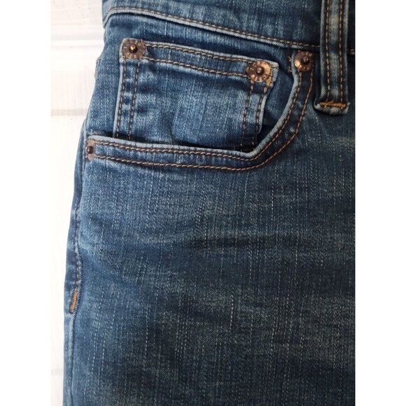 J Crew Denim Blue‎ Jeans Size 24 " Waist Skinny Fit Straight Leg - Picture 5 of 7